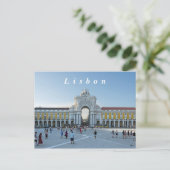 Lissabon. Handelsplatz. Postkarte (Stehend Vorderseite)