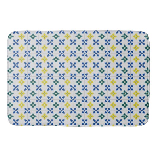 Lissabon hübsche Fliesen oder Azulejo-Muster Badematte (Vorderseite)