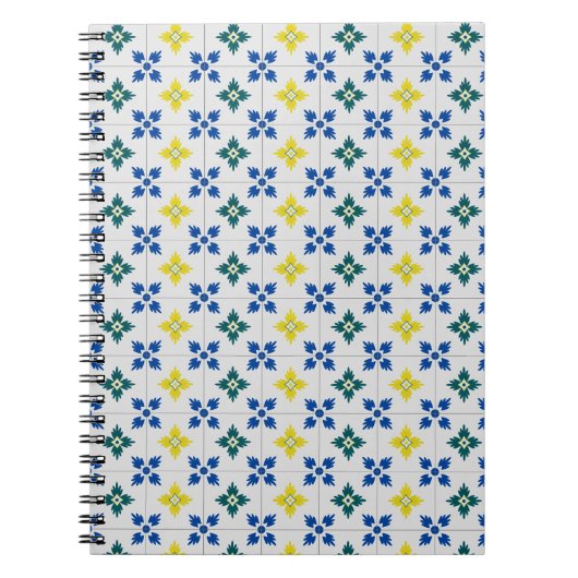 Lissabon hübsche Fliesen oder Azulejo-Muster Notizblock (Vorderseite)