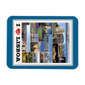 Lissabon - I Liebe - Portugal - Magnet (Horizontal)