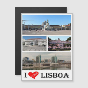 Lissabon - I Liebe - Portugal - Magnetkarte