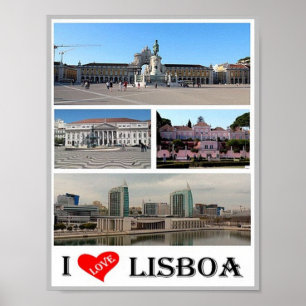 Lissabon - I Liebe - Portugal - Poster