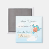 Lissabon im Flug Magnet (Vorderseite/Rückseite)