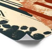 Lissabon Jahrgang Reise und Kunst Poster (Ecke)