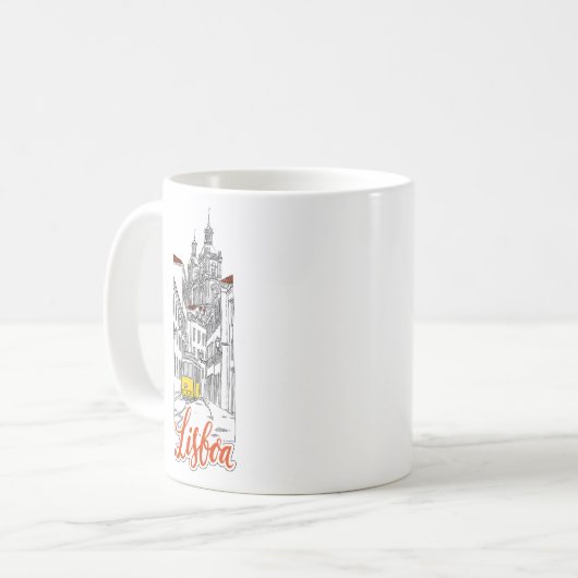 Lissabon Kaffeetasse (Vorderseite Links)