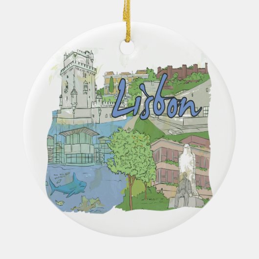 Lissabon Keramikornament (Hinten)