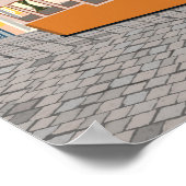 Lissabon LIsboa portugal travel poster Aufkleber (Ecke)