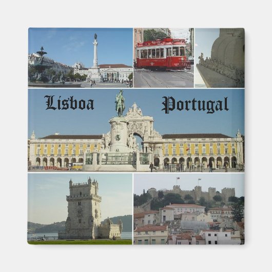 Lissabon, Lissabon, Portugal Magnet (Vorne)