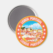 Lissabon Magnet (Vorderseite/Rückseite)
