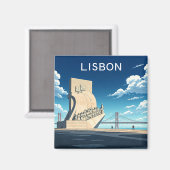 Lissabon-Magnet Magnet (Vorderseite/Rückseite)