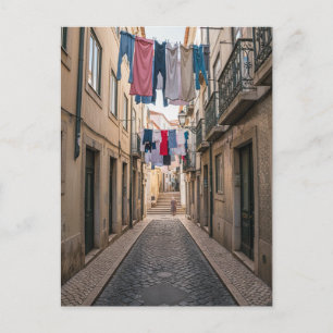 Lissabon Portugal Alfama Straße Reise Postkarte