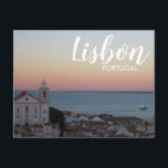 Lissabon Portugal Alfama Sunset Postkarte<br><div class="desc">Hallo ! Hoffe,  dass dir dieses Foto,  das ich genommen habe! Füge deinen eigenen Text hinzu und Karo meine Shops für mehr!</div>