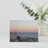 Lissabon Portugal Alfama Sunset Postkarte (Stehend Vorderseite)