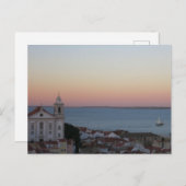 Lissabon Portugal Alfama Sunset Postkarte (Vorne/Hinten)