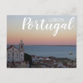 Lissabon Portugal Alfama Sunset Postkarte