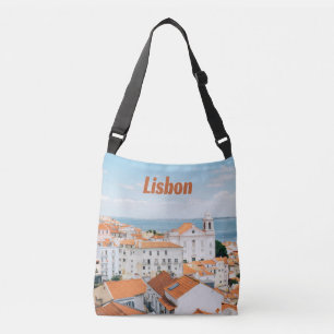 Lissabon Portugal Atlantische Strände Rote Däche Tragetaschen Mit Langen Trägern