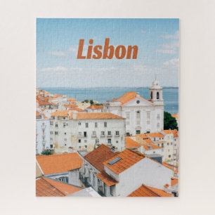 Lissabon Portugal Atlantische Strände Rote Dächer Puzzle