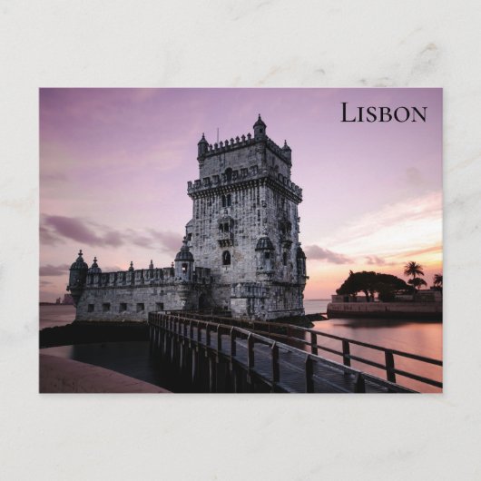 Lissabon Portugal Belem Tower Foto Postkarte (Vorderseite)
