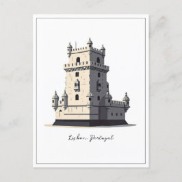Lissabon Portugal Belem Tower Postkarte