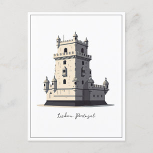 Lissabon Portugal Belem Tower Postkarte