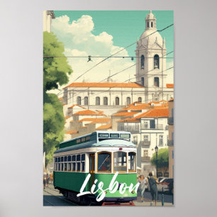 Lissabon Portugal Berühmter Reiseort Poster