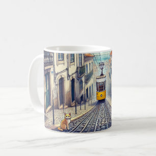 Lissabon Portugal Bica Klinik Cat Kaffeetasse