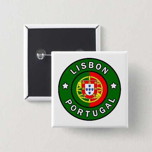 Lissabon Portugal Button (Vorne & Hinten)