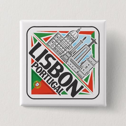 Lissabon Portugal Button (Vorderseite)