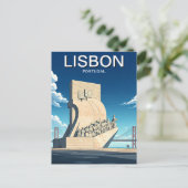 Lissabon - Portugal Denkmal der Entdeckungen Postkarte (Stehend Vorderseite)