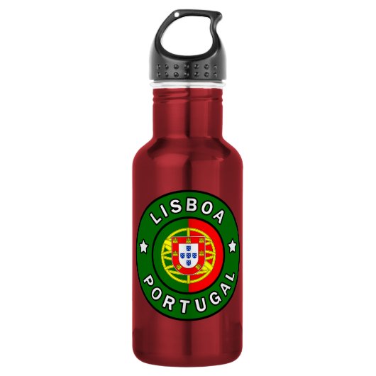 Lissabon Portugal Edelstahlflasche (Vorderseite)