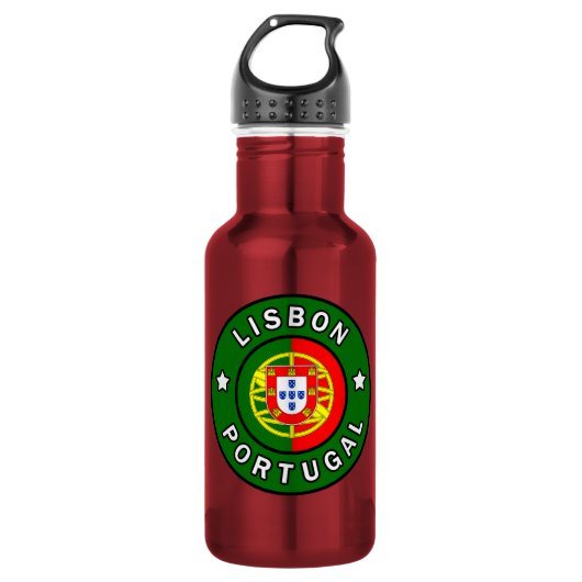 Lissabon Portugal Edelstahlflasche (Vorderseite)