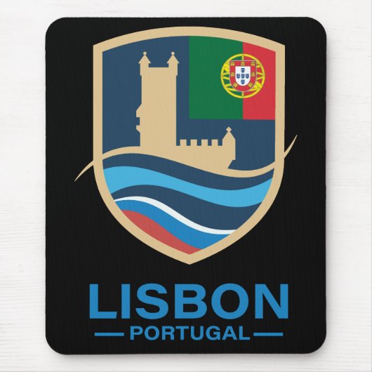 Lissabon Portugal Europa Mousepad (Vorne)