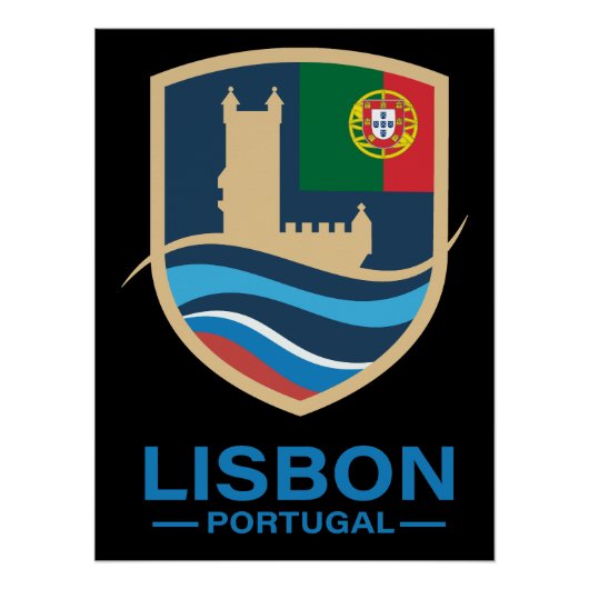 Lissabon Portugal Europa Poster (Vorderseite)