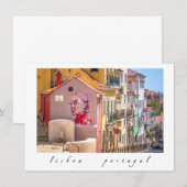 Lissabon, Portugal, Flachbildschirm Mitteilungskarte (Vorne/Hinten)