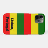 Lissabon, Portugal - Flaggenstreifen Case-Mate iPhone Hülle (Rückseite (Horizontal))