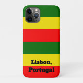 Lissabon, Portugal - Flaggenstreifen Case-Mate iPhone Hülle (Rückseite)