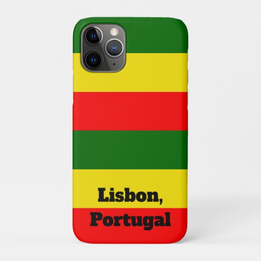 Lissabon, Portugal - Flaggenstreifen Case-Mate iPhone Hülle (Rückseite)