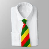 Lissabon, Portugal - Flaggenstreifen Krawatte (Gebunden)