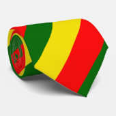 Lissabon, Portugal - Flaggenstreifen Krawatte (Gerollt)