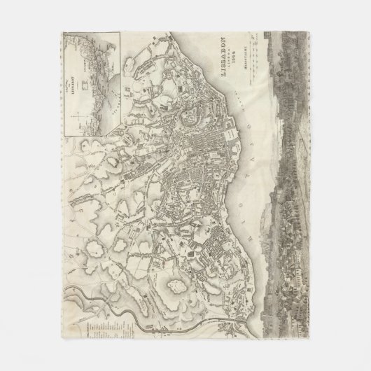 Lissabon, Portugal Fleecedecke (Vorderseite)