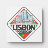 Lissabon Portugal Fotoplatte (Vorderseite)