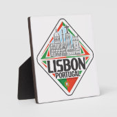Lissabon Portugal Fotoplatte (Vorderseite)