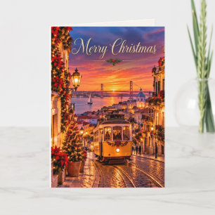 Lissabon Portugal Frohe Weihnachten