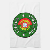 Lissabon Portugal Geschirrtuch (Vertikal)