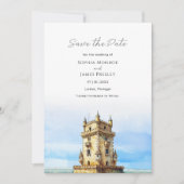 Lissabon - Portugal-Hochzeit in Urlaubsort Save The Date (Vorderseite)