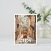 Lissabon Portugal Kunststadt Postkarte (Stehend Vorderseite)