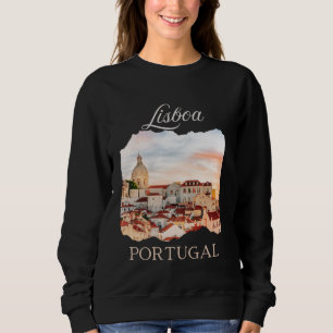 Lissabon Portugal Lisbon Europa Souvenir Tourist U Sweatshirt