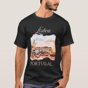 Lissabon Portugal Lisbon Europa Souvenir Tourist U T-Shirt