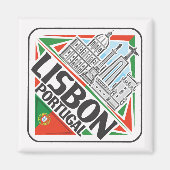 Lissabon Portugal Magnet (Vorne)