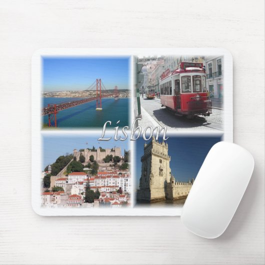 Lissabon Portugal Mousepad (Mit Mouse)